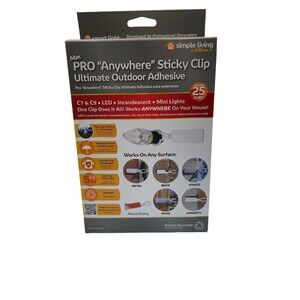 Ultimate Outdoor Clips Adhesive Sticky Max Pro‎  Simple Living  New 4 Boxes!!!